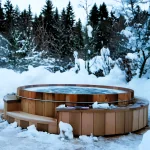 Semi built-in spa