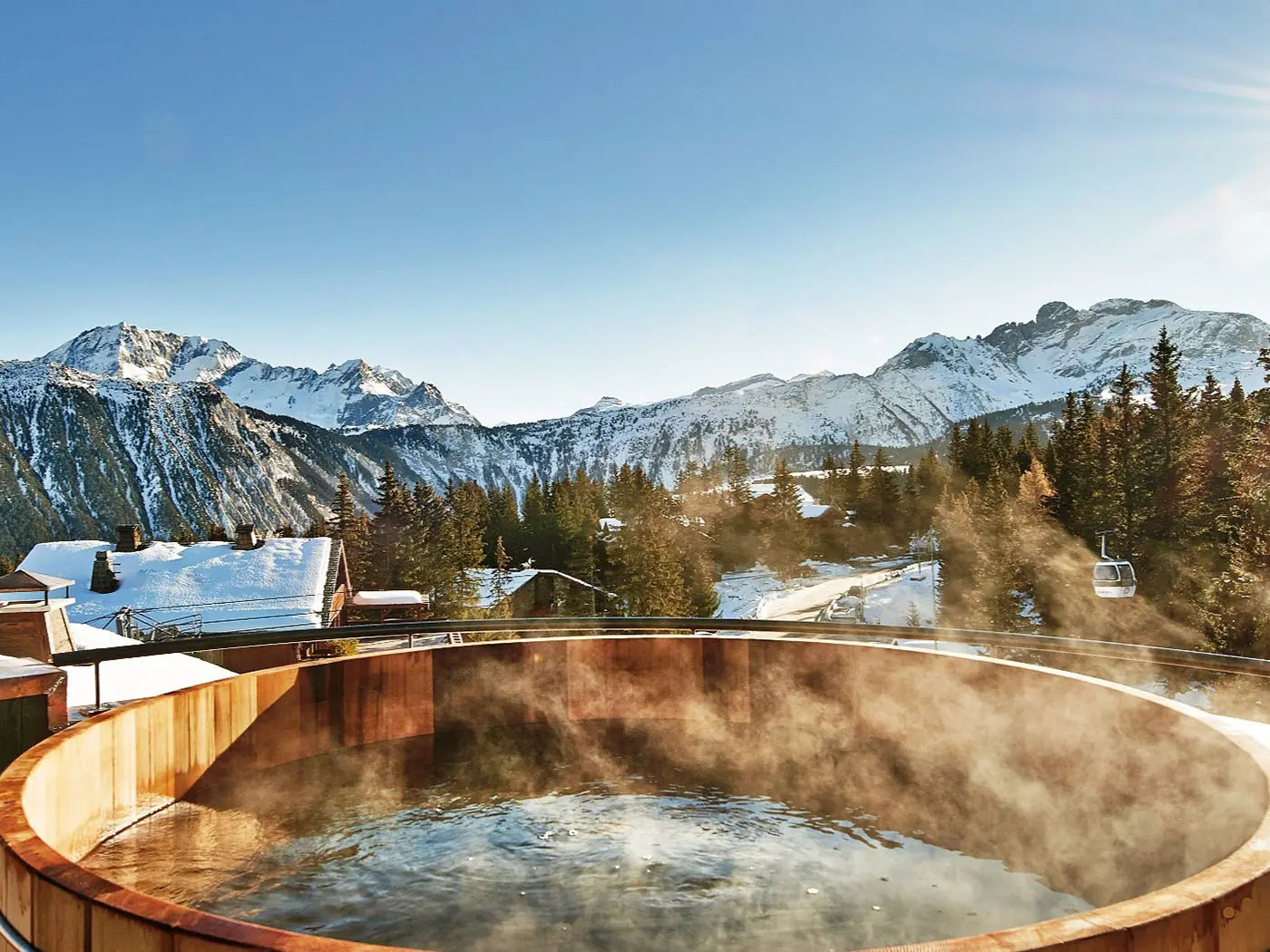 Bain nordique extérieur terrasse